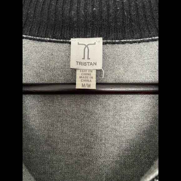 Tristan Grey Sweater with Zipper - Picture 2 of 3
